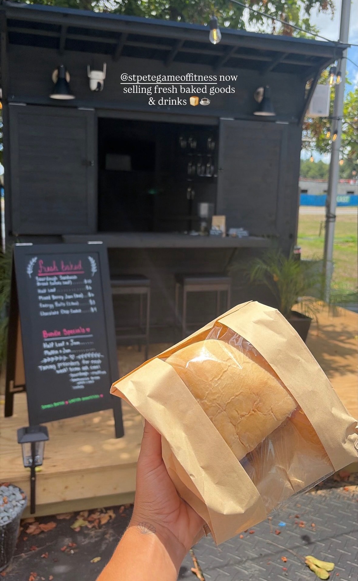 Fresh bread ready for pickup at The Black Wren